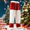 thumbnail image 2 of JJHGVB Pajama Pants Christmas Fuzzy Pajama Pants Womens Christmas Pants Comfy Womens Pants Womens Work Pants Work Trousers for Women Workout Pants for Women Red L, 2 of 3