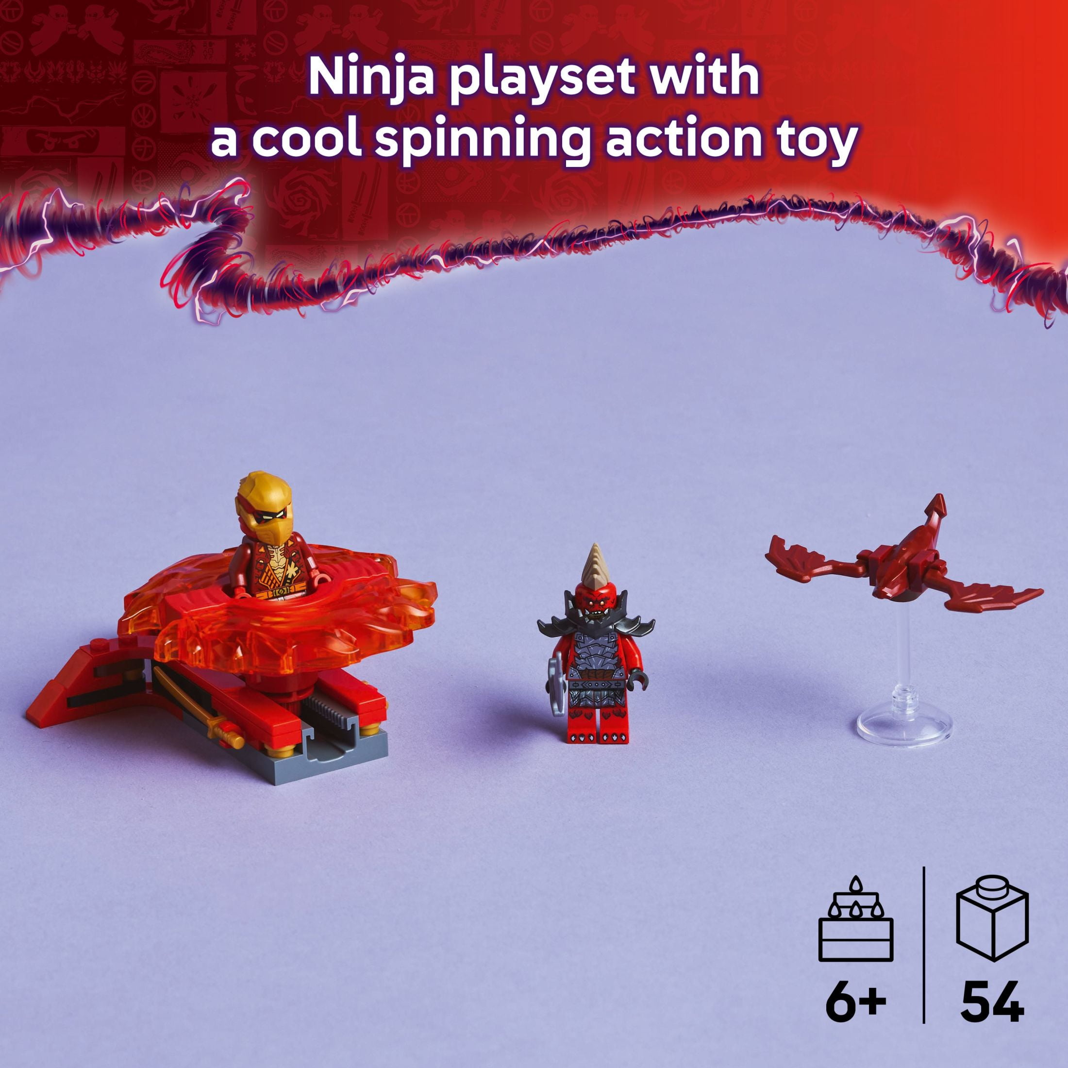 LEGO NINJAGO Kai's Dragon Spinjitzu Spinner, 2 Minifigures, 71823