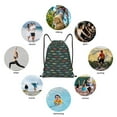 thumbnail image 4 of Horeoi River Freshwater Fish Print Drawstring Bags for Gym Sports Yoga Travel Lightweight Foldable Sackpack for Men Women Teens, 4 of 7