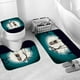 thumbnail image 4 of Juego de 4 cortinas de ducha de pesadilla antes de Navidad, zombie, novia, Jack, decoración de Halloween para baño infantil con 12 ganchos para cortinas para baño, impermeables, 4 of 7