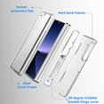 thumbnail image 6 of ELEHOLD for Samsung Galaxy Z Fold 6 Case, Slim Hinge Protection Hard PC Invisible Kickstand Full Protection Shock-Absorbent Cover with Screen Protector for Samsung Galaxy Z Fold 6,Clear, 6 of 7