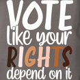 thumbnail image 3 of CafePress - VOTE Like Your Rights Depend On It T Shirt - Womens Comfort Colors® Shirt, 3 of 4