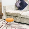 thumbnail image 3 of Rotating Low Stool With Wheels Rolling Stool Pedicure Spa Chair Pu Cushioned Massage Stools orange Rolling Beauty Stool For Nail Chair And Shoe Changing, 3 of 8