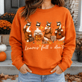 thumbnail image 3 of Halloween Shirt, Funny Fall Duck Sweatshirt, Leaves Fall I Don't Shirt, Autumn Hoodie, Cute Goose Graphic Tee, Pumpkin Season Gift For Women, 3 of 9