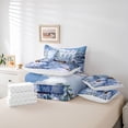 thumbnail image 5 of Feelyou Winter Snow House Bedding Comforter Set 7pcs, Cartoon Jungle Bear King Bedding Sets, Western Rustic Farmhouse Reversible Bed Sheets, Luxury Bedroom Decor, 5 of 7