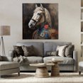 thumbnail image 3 of Stupell Industries Horse with Regal Clothing Animals & Insects Painting Gallery Wrapped Canvas Art Print Wall Art, 36 x 36, 3 of 8