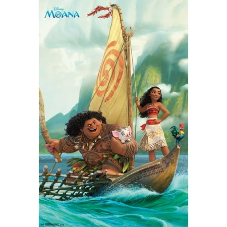  Moana  Group Movie Poster 22x34 Walmart  com