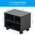 thumbnail image 2 of FITUEYES Printer Stand/Wood Work Cart with Wheels Black PS304003WB, 2 of 3