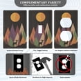 thumbnail image 3 of Yayeee Toggle Light Switch Wall Plate 1-Gang 4.5"x2.7" Home Decorative Outlet Cover, Abstract Mountain, 3 of 7