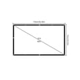 thumbnail image 2 of Bangus 60 Inch Indoor & Outdoor Wall Mount Projector Screen, 3D Projector Screen, White, 1 Count, 2 of 8
