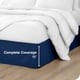 thumbnail image 4 of Faldón de cama cepillado Bare Home Doble Colección Premium 1800 caída de 15 pulgadas Tamaño completo Azul oscuro, 4 of 5