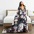 thumbnail image 5 of Kuromi Blanket, Anime Throw Blanket For Couch Sofa Bed, Soft Cozy Lightweight Warm Flannel Blanket, Home Decor, Anime Gifts For Boys Girls Kids Teens, 80"X60", 5 of 9