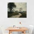 thumbnail image 2 of Cottage - Classic Countryside Art Print 20x16 Unframed - Serene Rural Wall Decor, 2 of 6