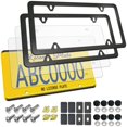 thumbnail image 1 of Cubiertas transparentes para placas ZXFOOG, paquete de 2, marcos planos, 1 of 9