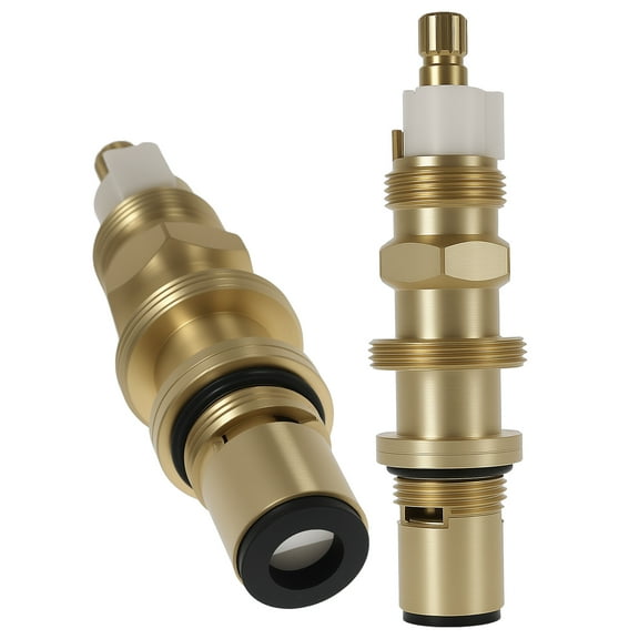 AEVXKHI 2PCS Ceramic Disc Cartridge Replacement for 910-030, Shower and Faucet Stem Compatible with Price/Pfister, Shower Valve Faucet Cartridge Brass Construction