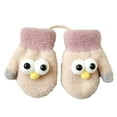 thumbnail image 1 of Mitaines pour Tout-Petits avec Cordon, Gants d'Hiver Chauds Extensibles à Doigts Complets, 1 of 5