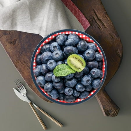 

Kitchen Plate Portable Kitchen Tableware Dinner Plate Lightweight Restaurant For Home Red Plaid