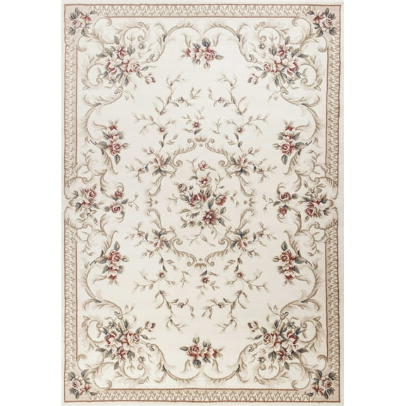 HomeRoots 350365 9 x 12 ft. Polypropylene Ivory Area Rug