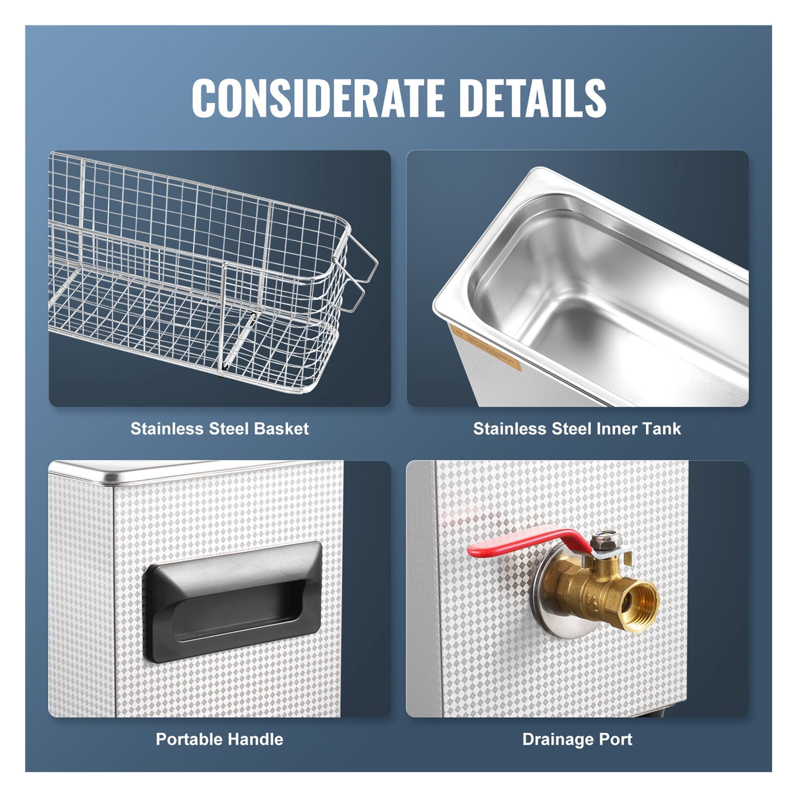 2-30L Ultrasonic Cleaner Digital Ultrasound Cleaning Machine with Upgraded Degassing and Gentle Mode for Jewelry Glasses