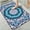 Blue Mandala Design, variant on 1pc Pineapple and Flower Bathroom Rug Bathroom Decor and Accessories- Durable,Anti Slip,And Quick Drying,Suitable For Bathrooms,Bedrooms,Kitchens,And Laundry Rooms - Washable Bathroom Mat