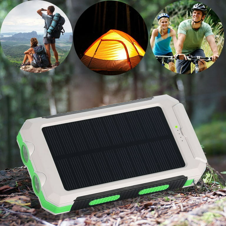 Powernews Waterproof 500000mAh Dual USB Portable Solar Charger Solar Power  Bank for Phone 