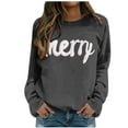 thumbnail image 2 of Merry Christmas Sweatshirts for Women 2025 Long Sleeve Crewneck Casual Cute Xmas Graphic Sweatshirt Pullover Tops, 2 of 6