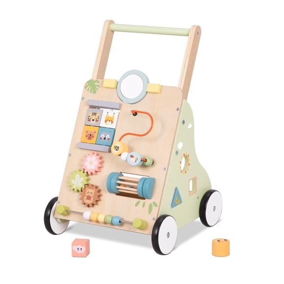 Baby Walker OOOK Montessori de madera con ruedas de 6 a 12 meses