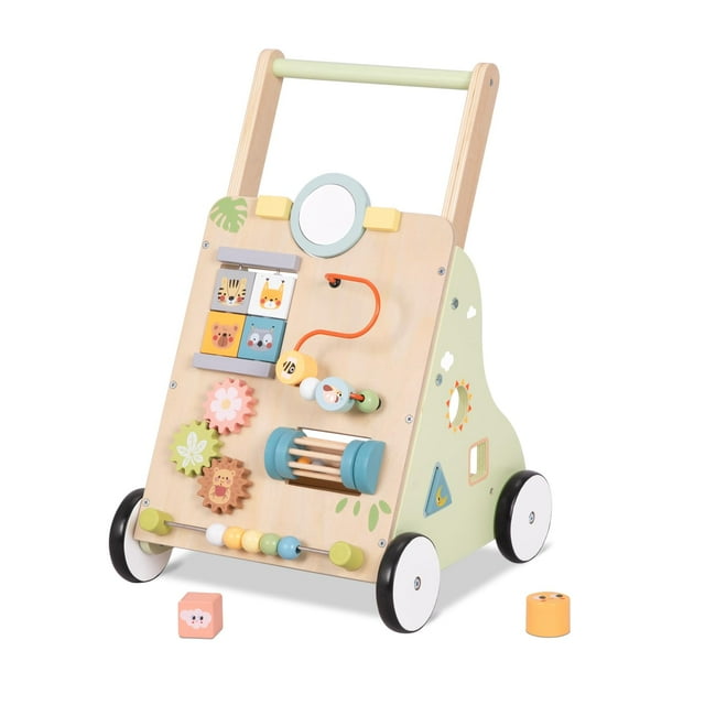 Baby Walker OOOK Montessori de madera con ruedas de 6 a 12 meses