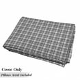 thumbnail image 5 of Abstract Floor Pillow Lounger Cover, Dark Toned Checkered Gaelic Culture Symbolic National Pattern, Nap Mat Printed Fabric Case for 5 Pillows, 88" x 27", Charcoal Grey Dimgrey, by Ambesonne, 5 of 5