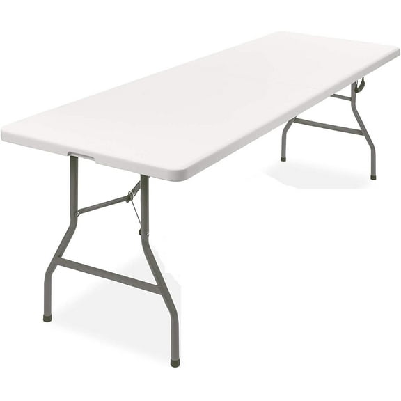 New Home Era 8 ft CenterFold Folding Table, White