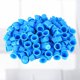 thumbnail image 4 of 100 tapas de tinta desechables de plástico para maquillaje permanente de pestañas, cejas, tatuajes, pigmentos, tamaño M (azul), 4 of 5