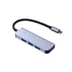 thumbnail image 5 of Tholdsy Estación de acoplamiento de múltiples puertos USB Hub, carcasa de aleación de aluminio, divisor portátil, adaptador de disco en U, Gris Tipo-c 2Conjunto, 5 of 6