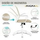 thumbnail image 2 of Silla De Oficina Ergonómica Giratoria Silla De Escritorio Beige Magma Life CHAOF3BE, 2 of 12