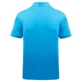 thumbnail image 4 of SGFCWSX Mens Polo Shirts Short Sleeve Quick-Dry Slim Fit Solid Casual Golf Shirts for Men Sky Blue Size 2XL, 4 of 5