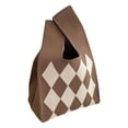 thumbnail image 4 of Bolso de mano de punto para mujer, de gran capacidad, elegante, tipo cartera, para hombro caqui, 4 of 9