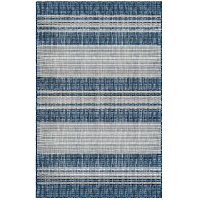 Liora Manne Carmel Stripe Rug Navy 6'6"X9'4" CRE69843533