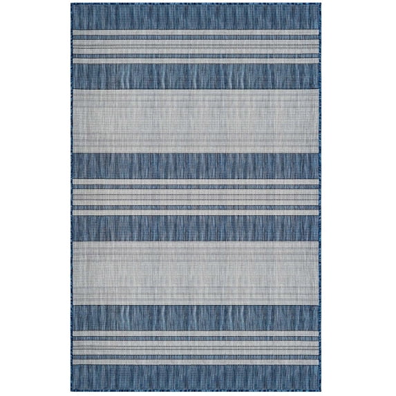 Liora Manne Carmel Stripe Rug Navy 7'10"X9'10" CRE80843533