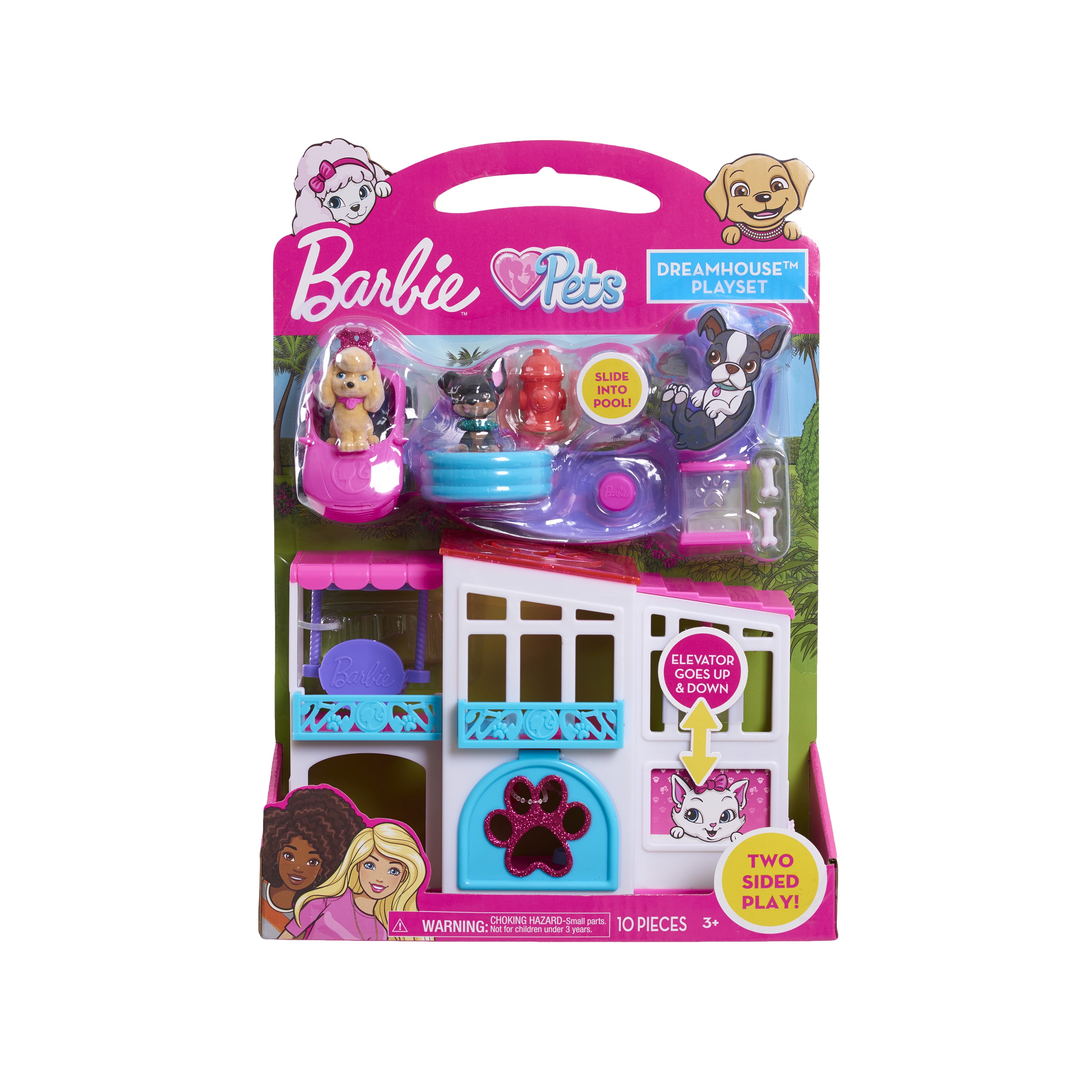barbie puppy house playset