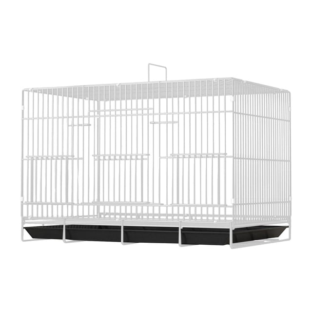 Jaula de viaje para pájaros con dispensador de agua y bandeja extraíble. Jaula plegable. blanco 58x402x455cm