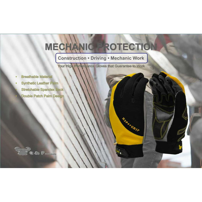 Mechanic'S Work Glove, Multi-Activity, High-Visibility Lime, Goat Grain  Palm, XL - Size XL, Hi-Vis Yellow, Hi Performance Glove, 1 Pair 2980-6 -  First Industrial Supplies