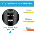 thumbnail image 3 of Electric Auto-Stop Rechargeable Pencil Sharpener for 6-12mm Pencils, Portable School Classroom Use, Black, 3 of 5