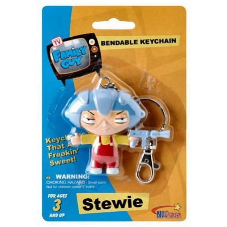Stewie Aviator Bendable Keychain, Measures 3 inches tall By Family Guy