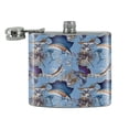 thumbnail image 2 of Sailfish Marlin Deep Sea Sport Fishing Stainless Steel 5oz Hip Drink Kidney Flask, 2 of 4