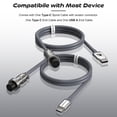 thumbnail image 2 of Coiled Cable for Gaming Custom Keyboard,Double-Sleeved Coiled USB C Cable with Detachable Metal Aviator for Keybaord, 2 of 9