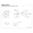 thumbnail image 2 of Kingston Brass Concord Single Handle Tub Faucet, 2 of 2