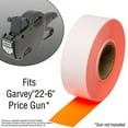 thumbnail image 2 of Perco Fluorescent Red Price Marking Labels - 220,000 Blank Labels for Garvey 22-6/22-7/22-8 Price Gun - 180 Rolls, 20 Sleeves - Made in USA, 2 of 6