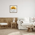 thumbnail image 2 of Stupell Industries Rise and Shine Sunflower Botanical & Floral Painting Brown Floater Framed Canvas Art Print Wall Art, 25 x 25, 2 of 9
