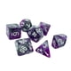 thumbnail image 4 of Dados acrílicos divertidos, juego de dados D20 D8 D12 D4, juego de mesa, dados poliédricos para Violeta, 4 of 6