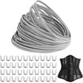 thumbnail image 1 of Varillas de corsé en espiral de acero inoxidable de 11 yardas, varillas de acero, varillas flexibles, cinta para corsé., 1 of 6