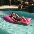 thumbnail image 5 of Big Joe Lagoon Lounger No Inflation Needed Pool Float, Summer Melon Double Sided Mesh, Quick Draining Fabric, 5 feet Giant, 5 of 10